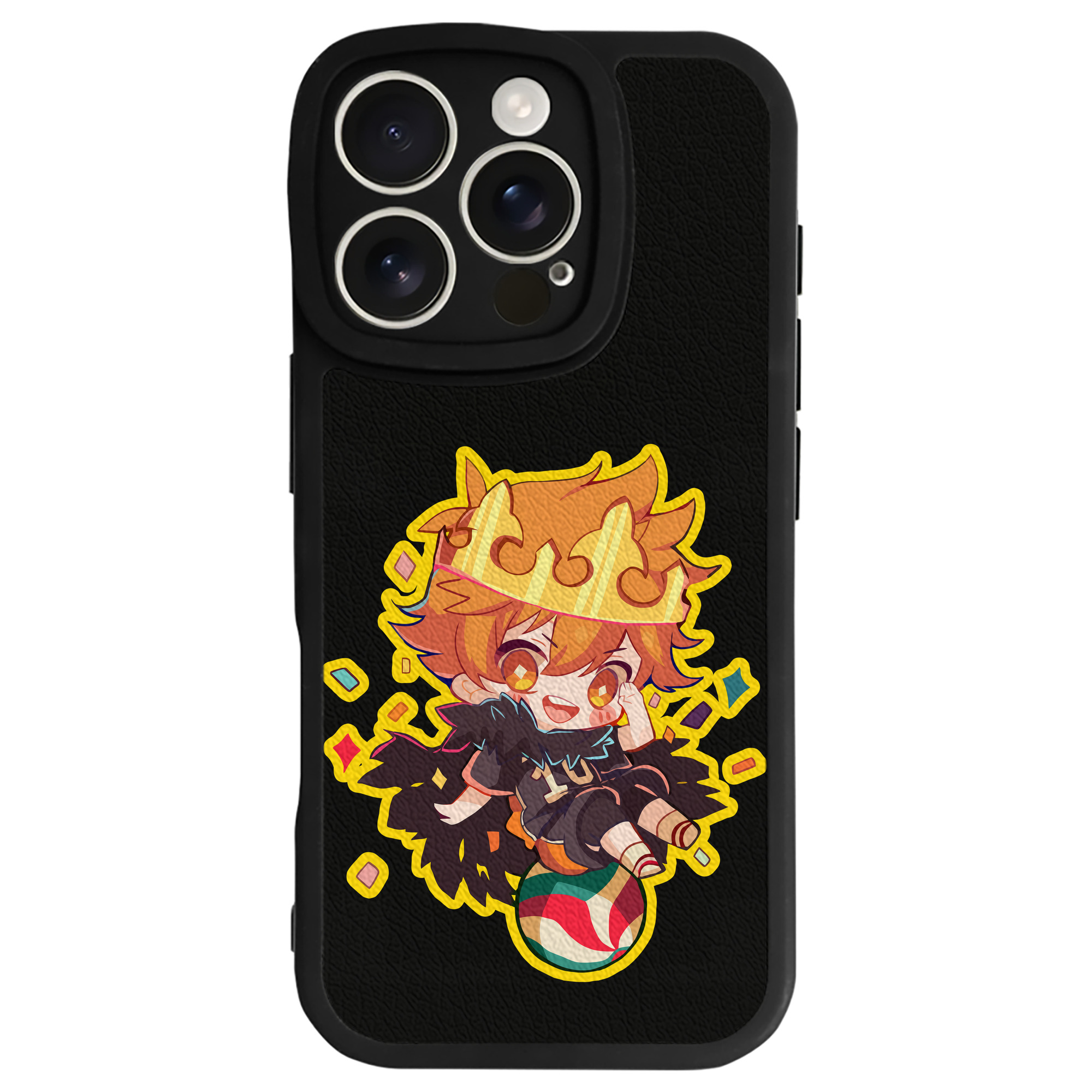 （画像用） ハイキュー!! Haikyu!! 【iPhone 16シリーズ対応】シリコンスマホケース（レザー調） 材質：シリコン